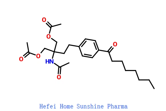 2-acetamido-2- (4-octanoylphenethyl) propane-1,3-diyl Diacetate CAS 249289-07-4