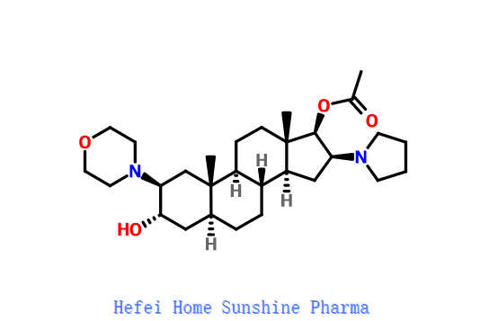 (2b, 3a, 5a, 16b, 17b) -17-Acetoxy-3-hydroxy-2- (4-morpholinyl) -16- (1-pyrrolidinyl) androstane CAS 119302-24-8
