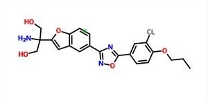 2-amino-2- (5- (5- (3-chloro-4-propoxyphenyl) -1,2,4-oxadiazol-3-yl) benzofuran-2-yl) propane-1,3-diol CAS 1220973- 37-4