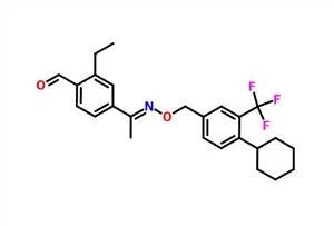 (E) -4- (1-(((4-cyclohexyl-3- (trifluoromethyl) benzyl) oxy) imino) ethyl) -2-ethylbenzaldehyde CAS 1230487-01-0