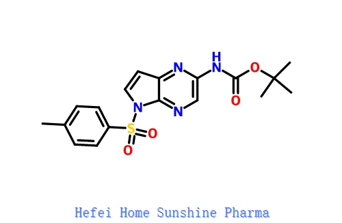 Tert-butyl 5-tosyl-5H-pyrrolo [2,3-b] pyrazin-2-ylcarbamate CAS 1201187-44-1