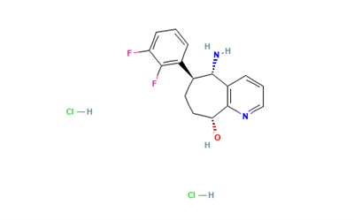 (5S,6S,9R)-5-amino-6-(2,3difluorophenyl)-6,7,8,9-tetrahydro-5H-cyclohepta[b]pyridin-9-oldihydrochloride CAS 1373116-07-4
